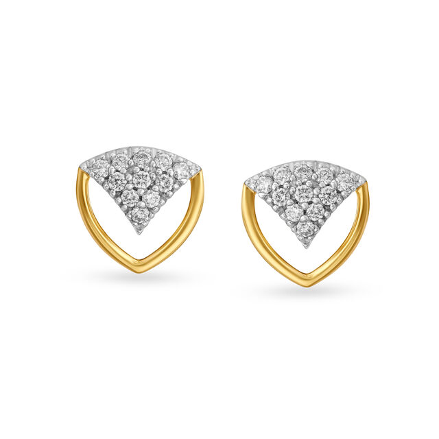 Chic Geometric Diamond Pendant and Earrings Set,,hi-res 2