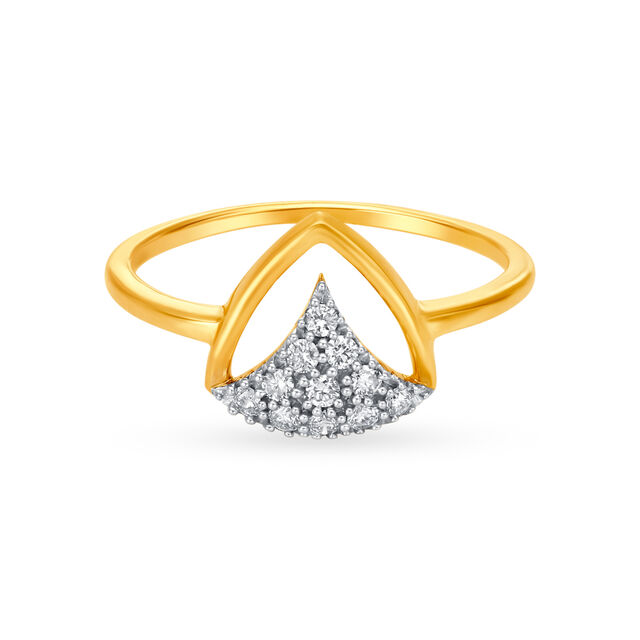 Ravishing 18 Karat Gold And Diamond Finger Ring,,hi-res 2