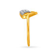 Ravishing 18 Karat Gold And Diamond Finger Ring,,hi-res 3