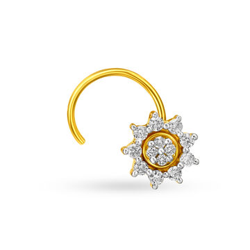 Striking Diamond Nose Pin