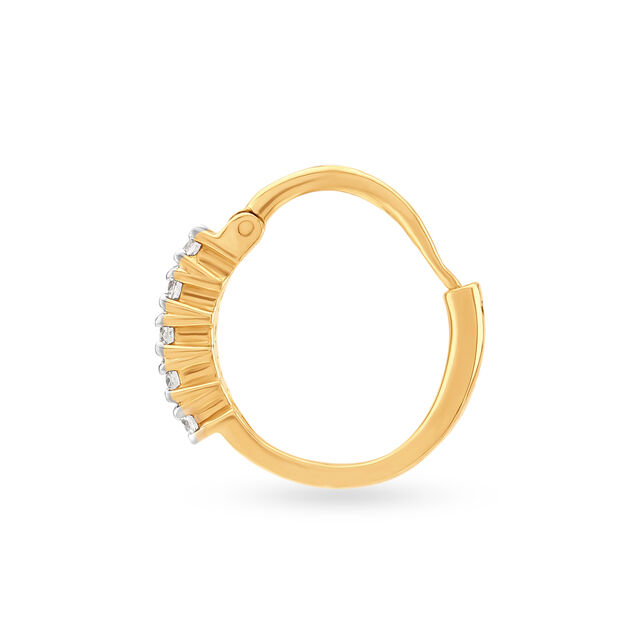 Spark Line Diamond Nose Pin 