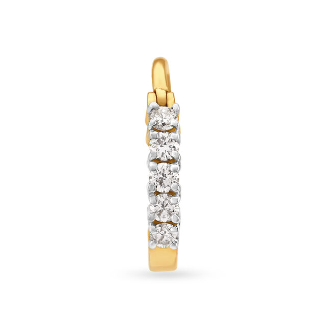 Spark Line Diamond Nose Pin 2