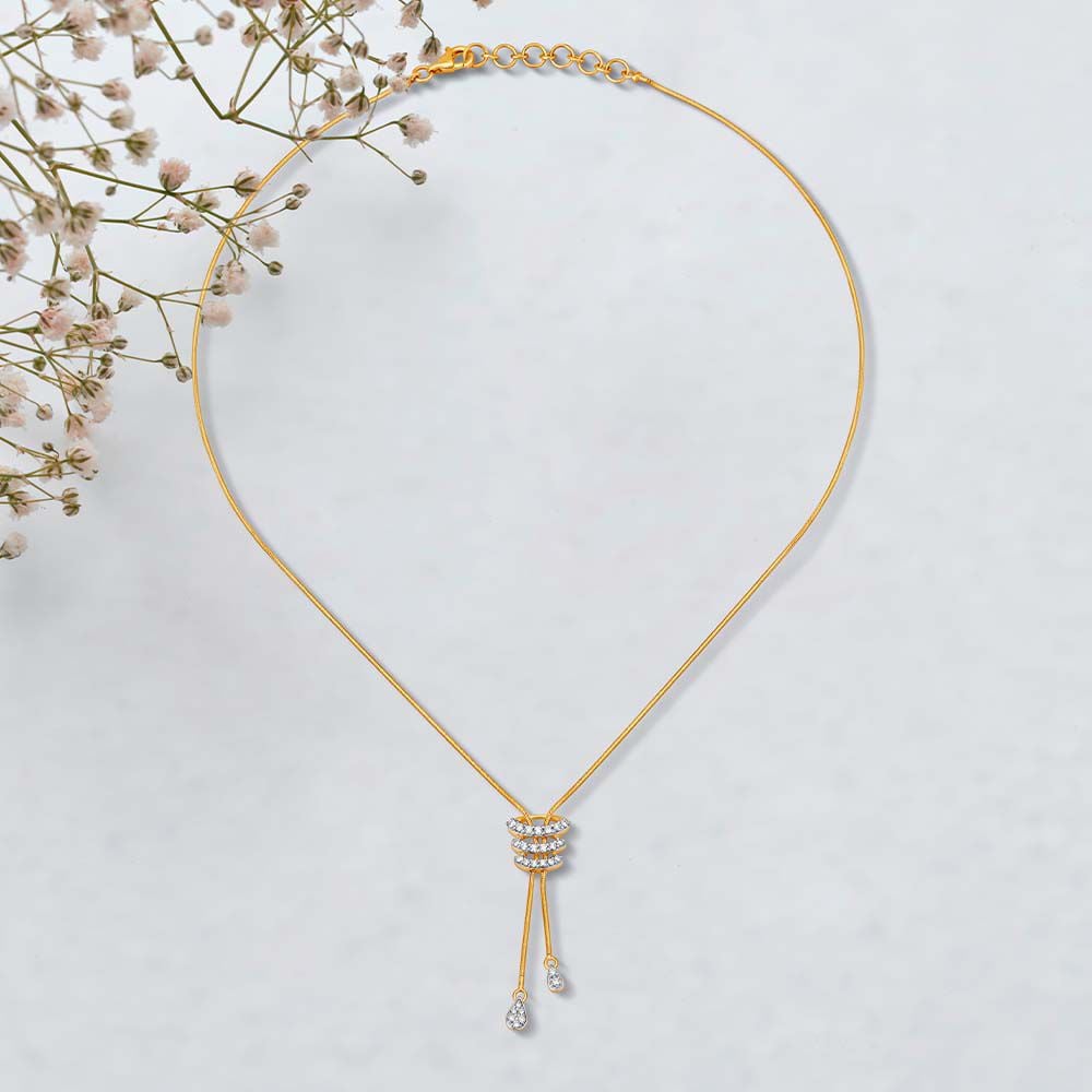 Buy Trista Diamond Necklace at Best Price Tanishq US
