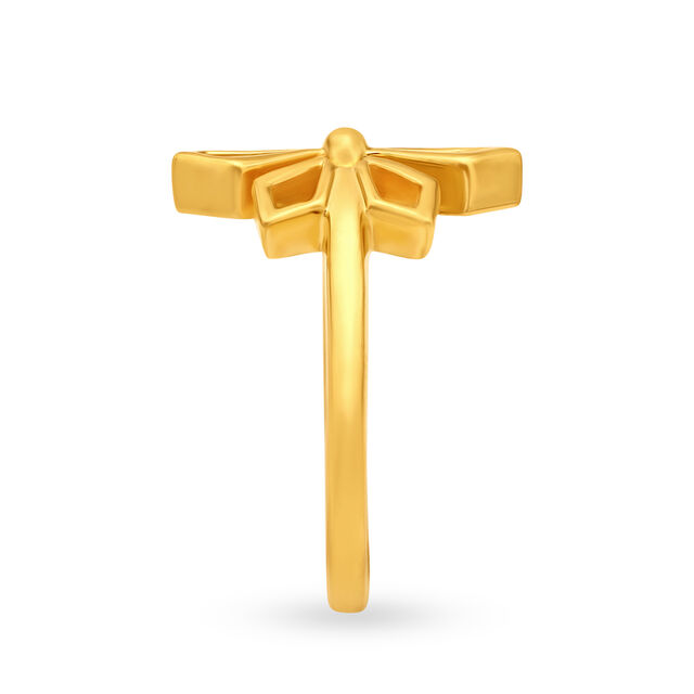 Stately Floral Gold Ring,,hi-res 3