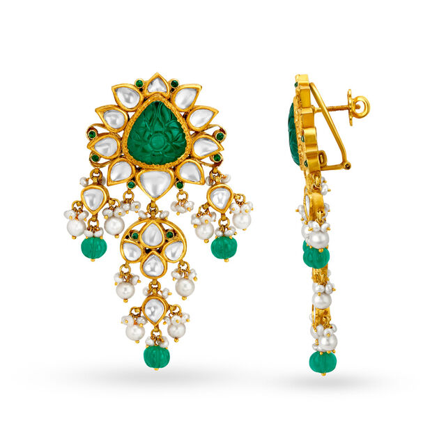 18 Karat Gold and Pearl Luxury Neckwear Set,,hi-res