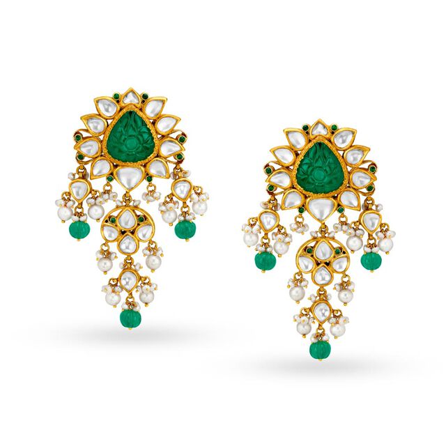 18 Karat Gold and Pearl Luxury Neckwear Set,,hi-res