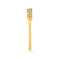 Elegant 18 Karat Gold and Diamond Finger Ring,,hi-res 3