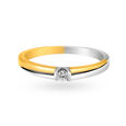 Dual-Colored Diamond Finger Ring 2