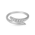 Original 18 Karat White Gold and Diamond Finger Ring 2