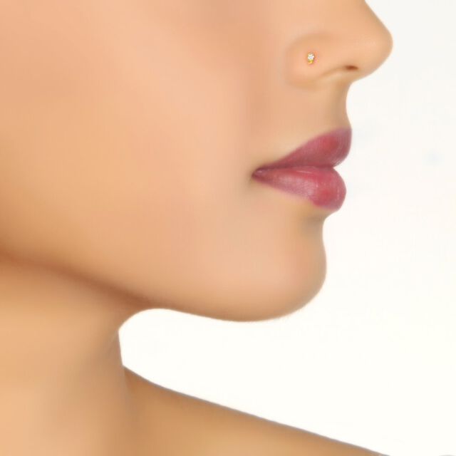 Ila Diamond Nose Pin,,hi-res 3