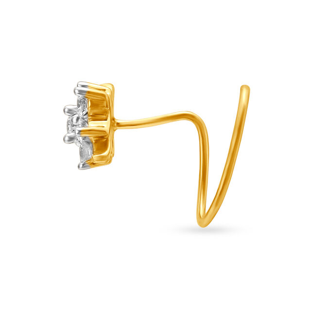Enigmatic Diamond Nose Pin,,hi-res