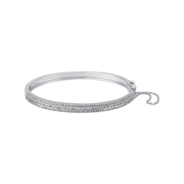 Timeless White Gold and Diamond Bangle 