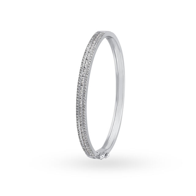 Timeless White Gold and Diamond Bangle 2