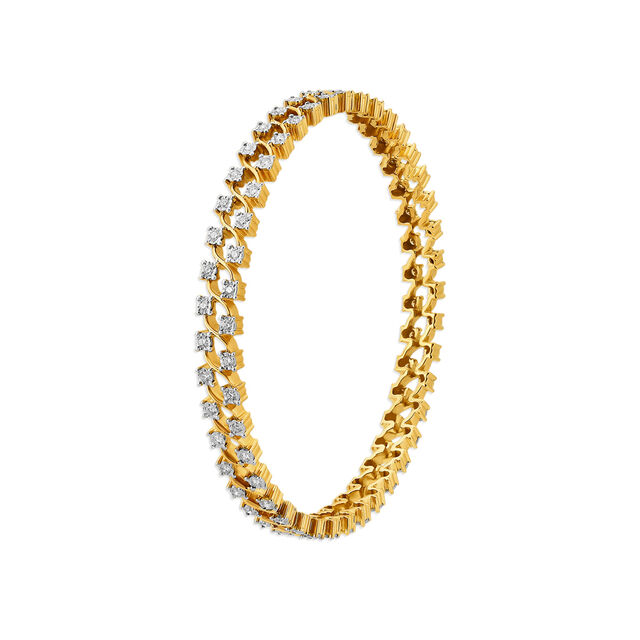 Lush Gold and Diamond Bangle,,hi-res 2