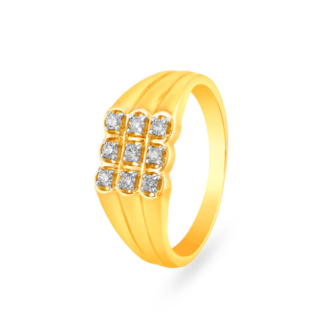 Charismatic Men's Diamond Finger Ring 