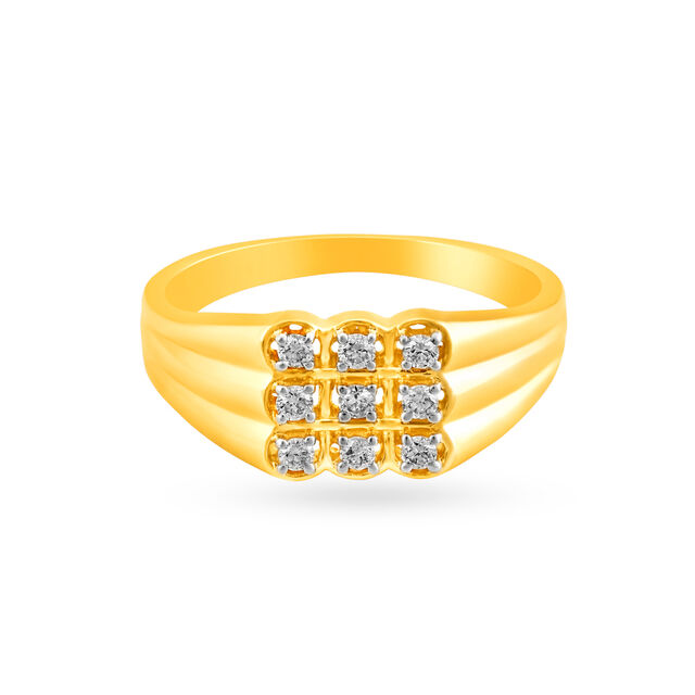 Charismatic Men's Diamond Finger Ring 2