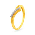Geometric 18 Karat Gold And Diamond Finger Ring,,hi-res 