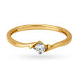 Single Stone Solitaire Look Diamond Finger Ring,,hi-res 2