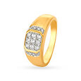 Brilliant 18 Karat Gold And Diamond Finger Ring,,hi-res 