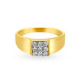 Classic 18 Karat Yellow Gold And Diamond Finger Ring,,hi-res 2