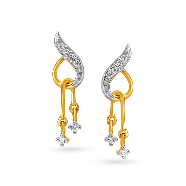 Elegant Diamond Drop Earrings