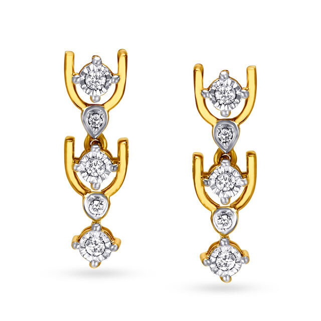 Luxurious Diamond Embellished Gold Necklace Set 3