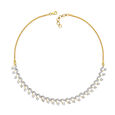 Wave Pattern Splendid Diamond Necklace,,hi-res 