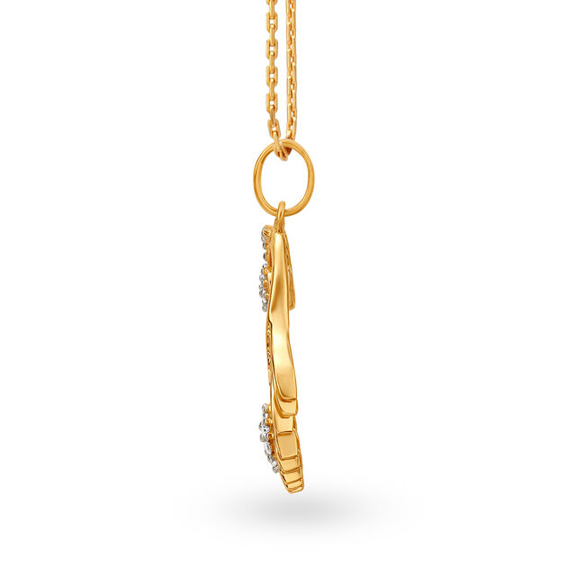 Contemporary Pattern Diamond Pendant,,hi-res 2