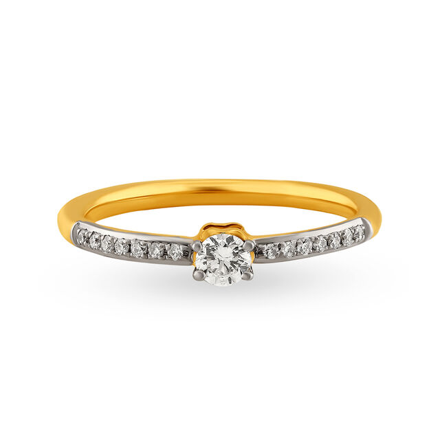 18 Karat Gold And Diamond Engagement Ring,,hi-res 2