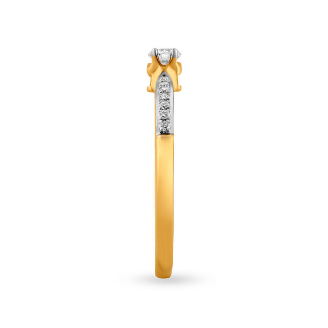 18 Karat Gold And Diamond Engagement Ring,,hi-res 3