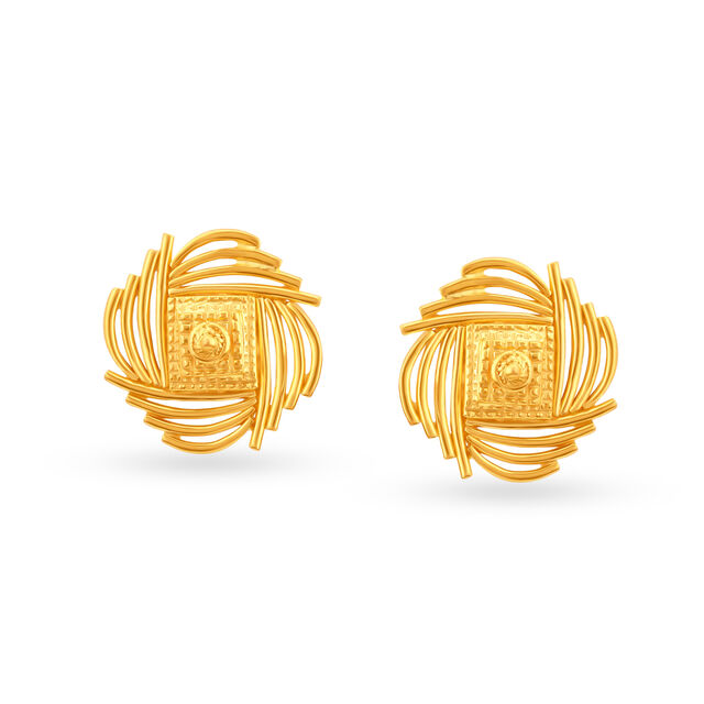 Stylish Floral Stud Earrings 