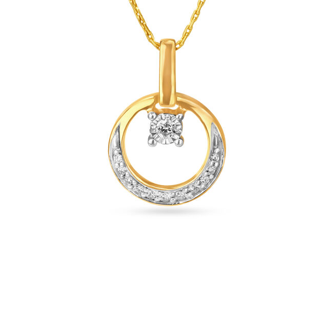 18 Karat Gold and Diamond Pendant Earrings Set 2