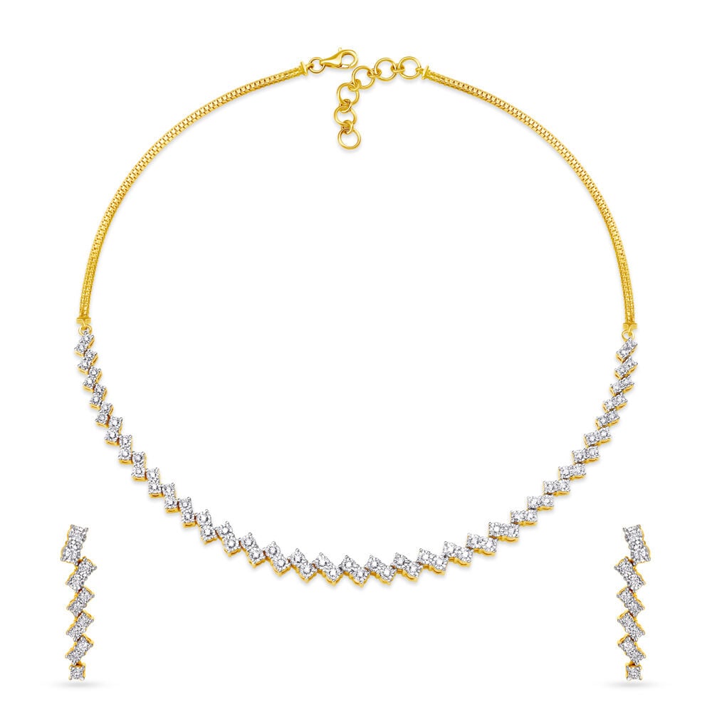 Price of diamond necklace in tanishq shop