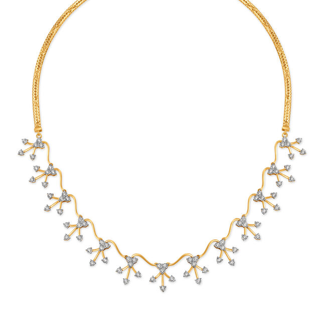 Contemporary Diamond Necklace Set