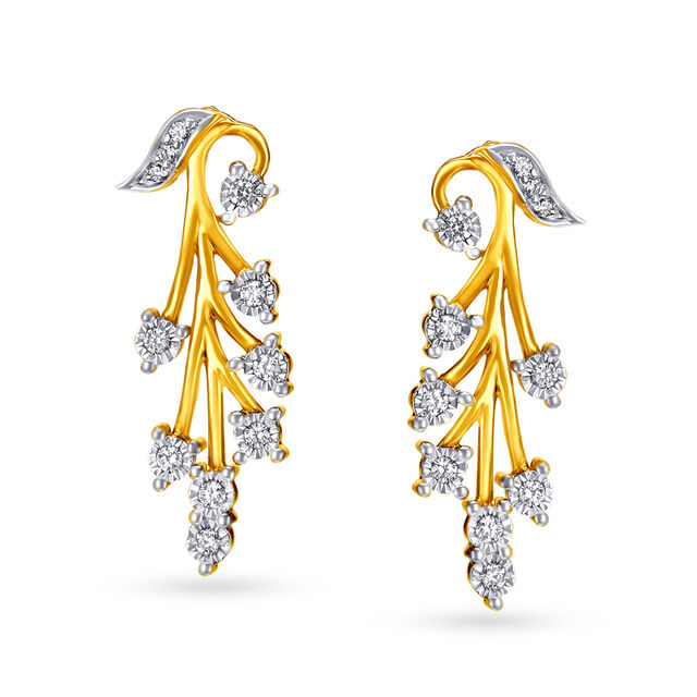 Glamorous Yellow Gold And Diamond Corsage Necklace Set,,hi-res 3