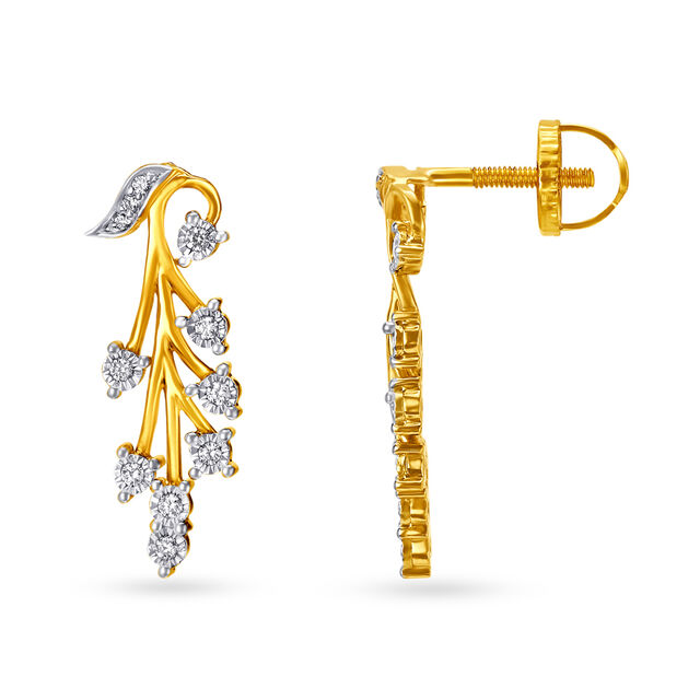 Glamorous Yellow Gold And Diamond Corsage Necklace Set,,hi-res 4