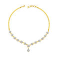 Deluxe Floral Pattern Diamond Necklace,,hi-res 
