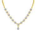 Deluxe Floral Pattern Diamond Necklace,,hi-res 2