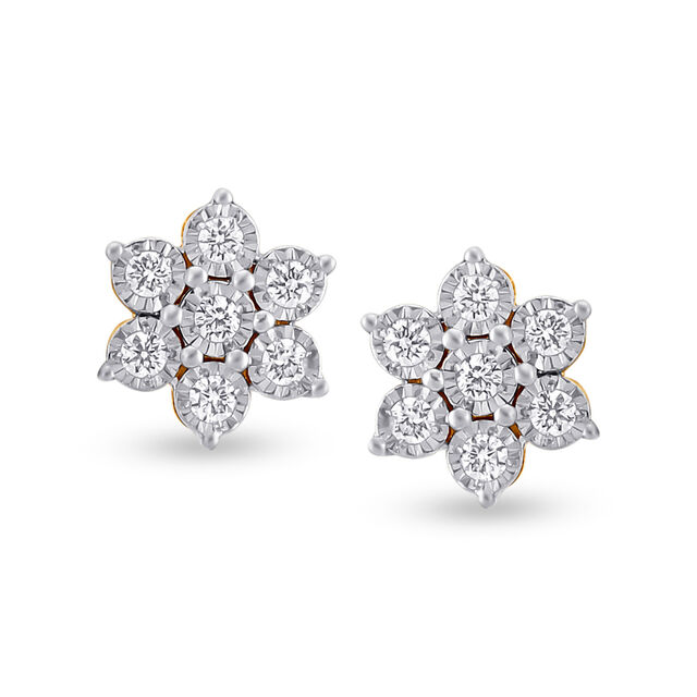 Timeless Seven Stone Diamond Stud Earrings 2