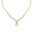 Floral Pattern Diamond Necklace,,hi-res 2