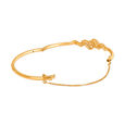 Absteact Floral Diamond Bangle 2