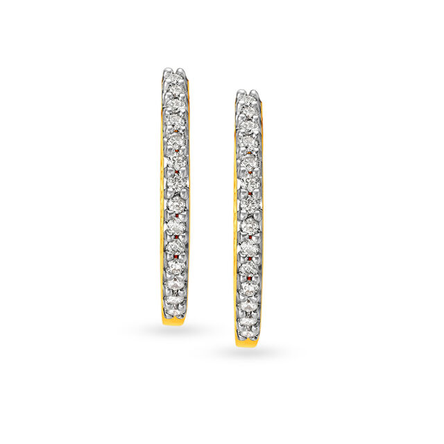 Grace Diamond Hoop Earrings