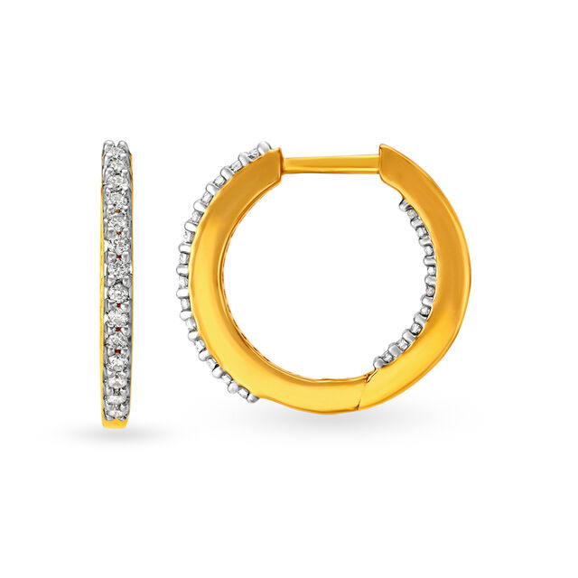 Grace Diamond Hoop Earrings