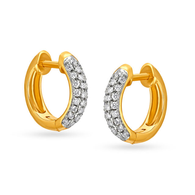 Traditional Eternity Diamond Hoop Earrings