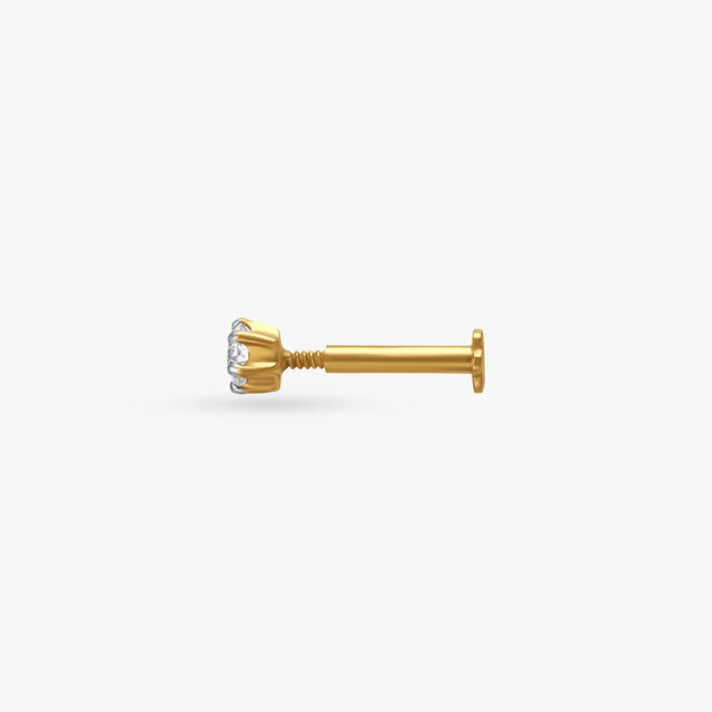Graceful Dainty Diamond Nose Pin,,hi-res