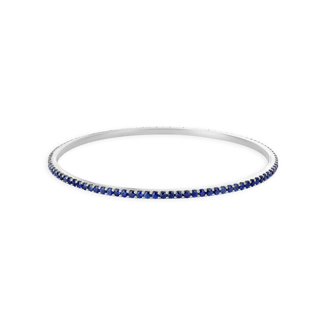 Ethereal White Gold and Sapphire Bangle,,hi-res 