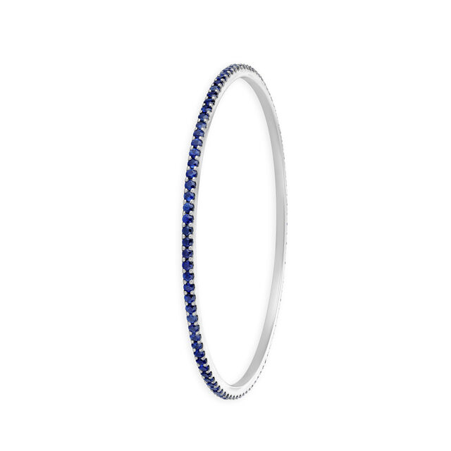 Ethereal White Gold and Sapphire Bangle,,hi-res 2