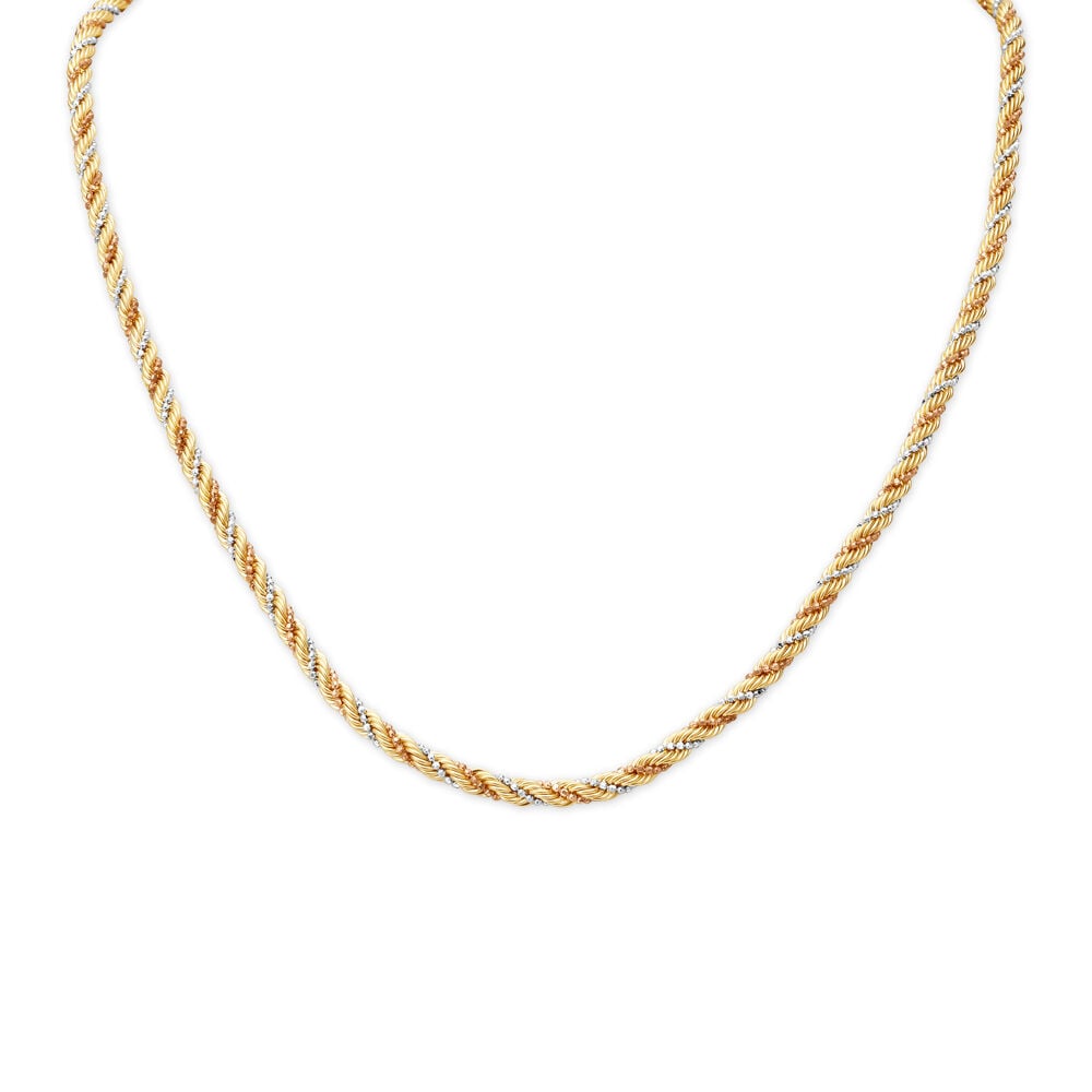 Tanishq 18 carat gold chain on sale