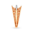 Timeless 18 Karat Rose Gold And Diamond Mesh Patterned Finger Ring,,hi-res 3