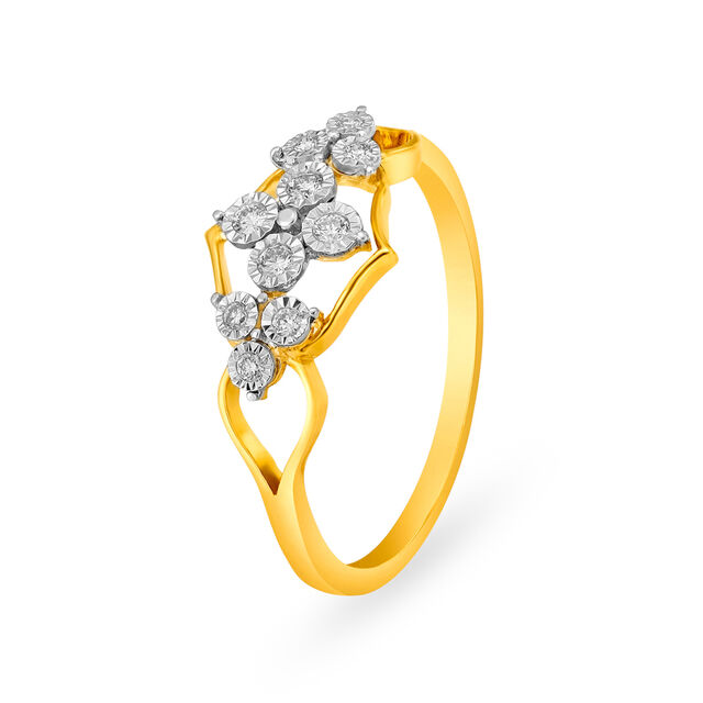 Vintage Cluster Diamond Finger Ring 